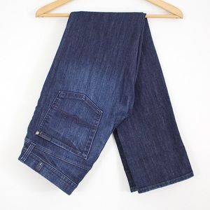 7 For All Mankind | Straight Leg Blue Jeans